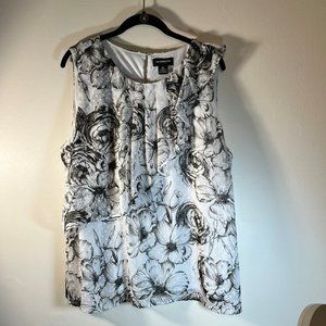 Liz Claiborne Career Sleeveless Floral Top